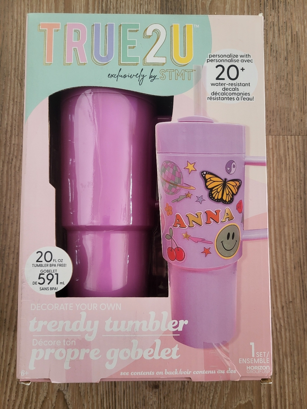 Pink Trendy Tumbler - Personalized Drinkware